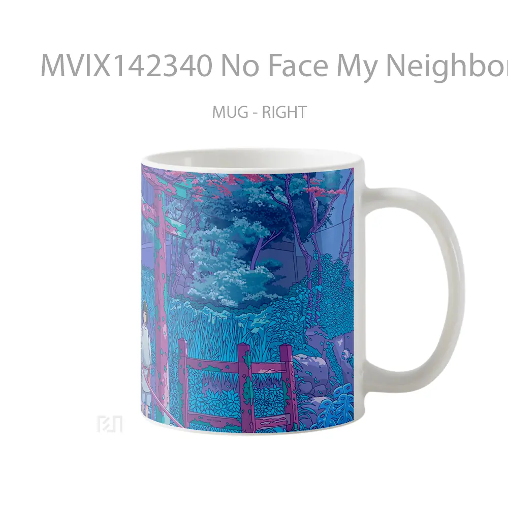 Mug No Face My Neighbor Totor Gelas Keramik Unik - All-side / Desain