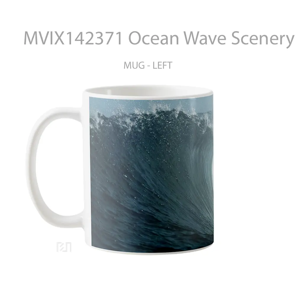 Mug Ocean Wave Scenery Gelas Pemandangan Alam - All-side / Desain