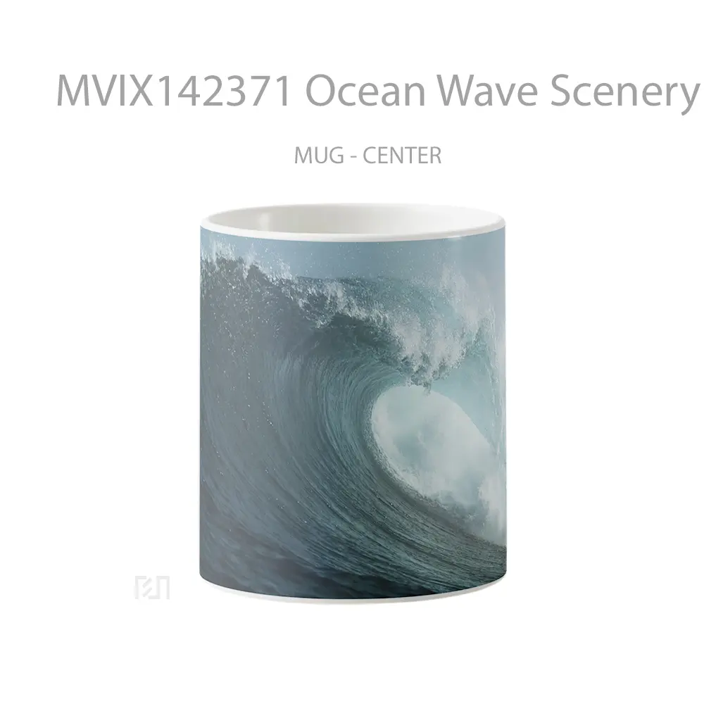 Mug Ocean Wave Scenery Gelas Pemandangan Alam