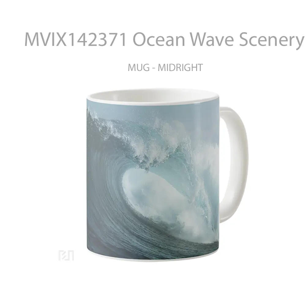 Mug Ocean Wave Scenery Gelas Pemandangan Alam - All-side / Desain