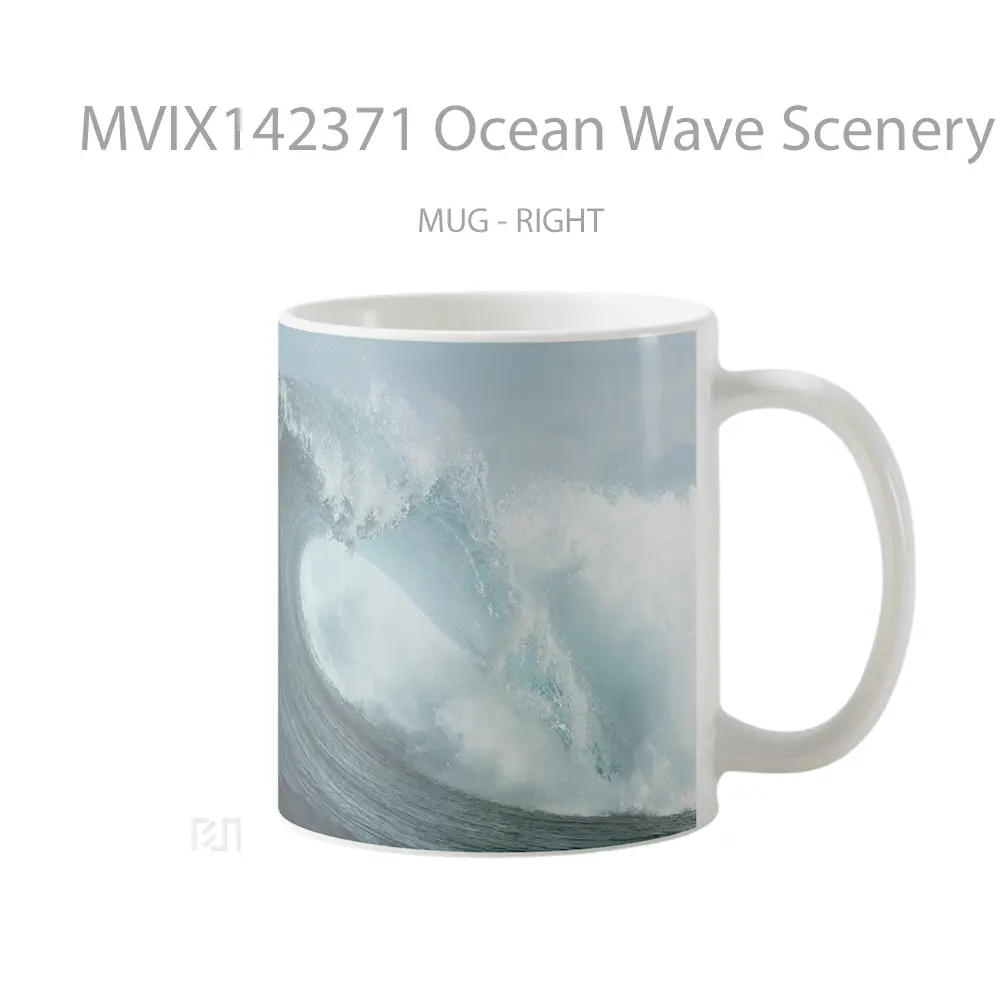 Mug Ocean Wave Scenery Gelas Pemandangan Alam - All-side / Desain