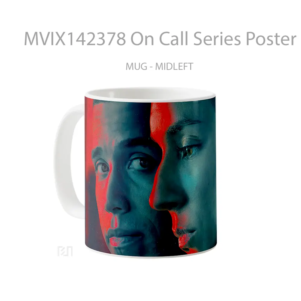 Mug On Call Series Poster Gelas Keramik Unik - All-side / Desain