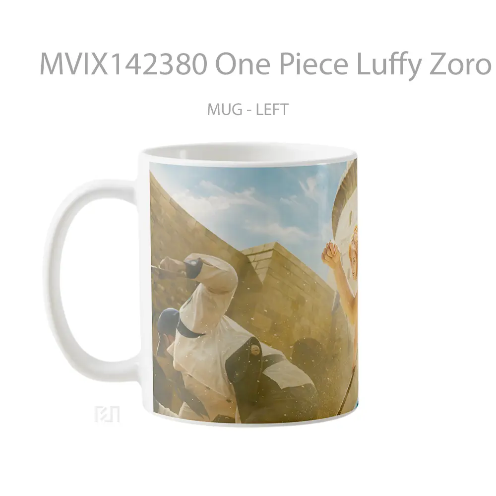 Mug One Piece Luffy Zoro Nami Netflix Cangkir Anime - All-side / Desain