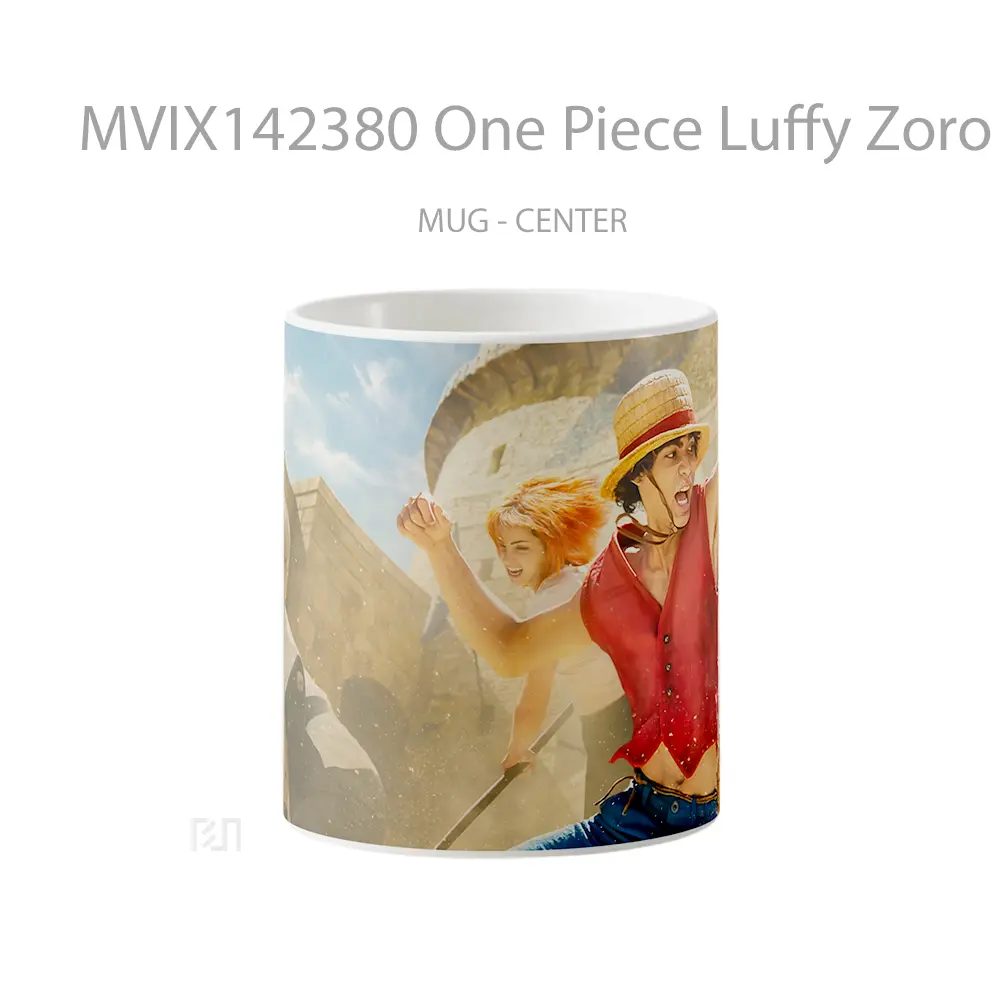 Mug One Piece Luffy Zoro Nami Netflix Cangkir Anime