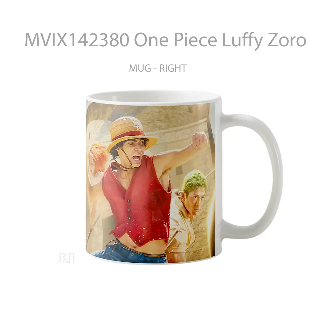 Mug One Piece Luffy Zoro Nami Netflix Cangkir Anime - All-side / Desain