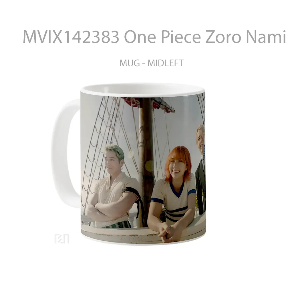 Mug One Piece Zoro Nami Sanji Netflix Cangkir Anime - All-side / Desain