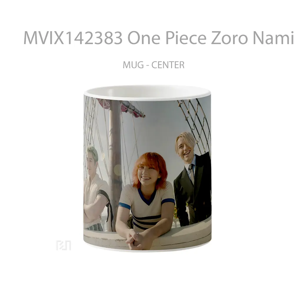 Mug One Piece Zoro Nami Sanji Netflix Cangkir Anime