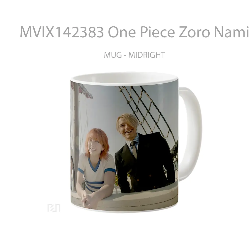 Mug One Piece Zoro Nami Sanji Netflix Cangkir Anime - All-side / Desain