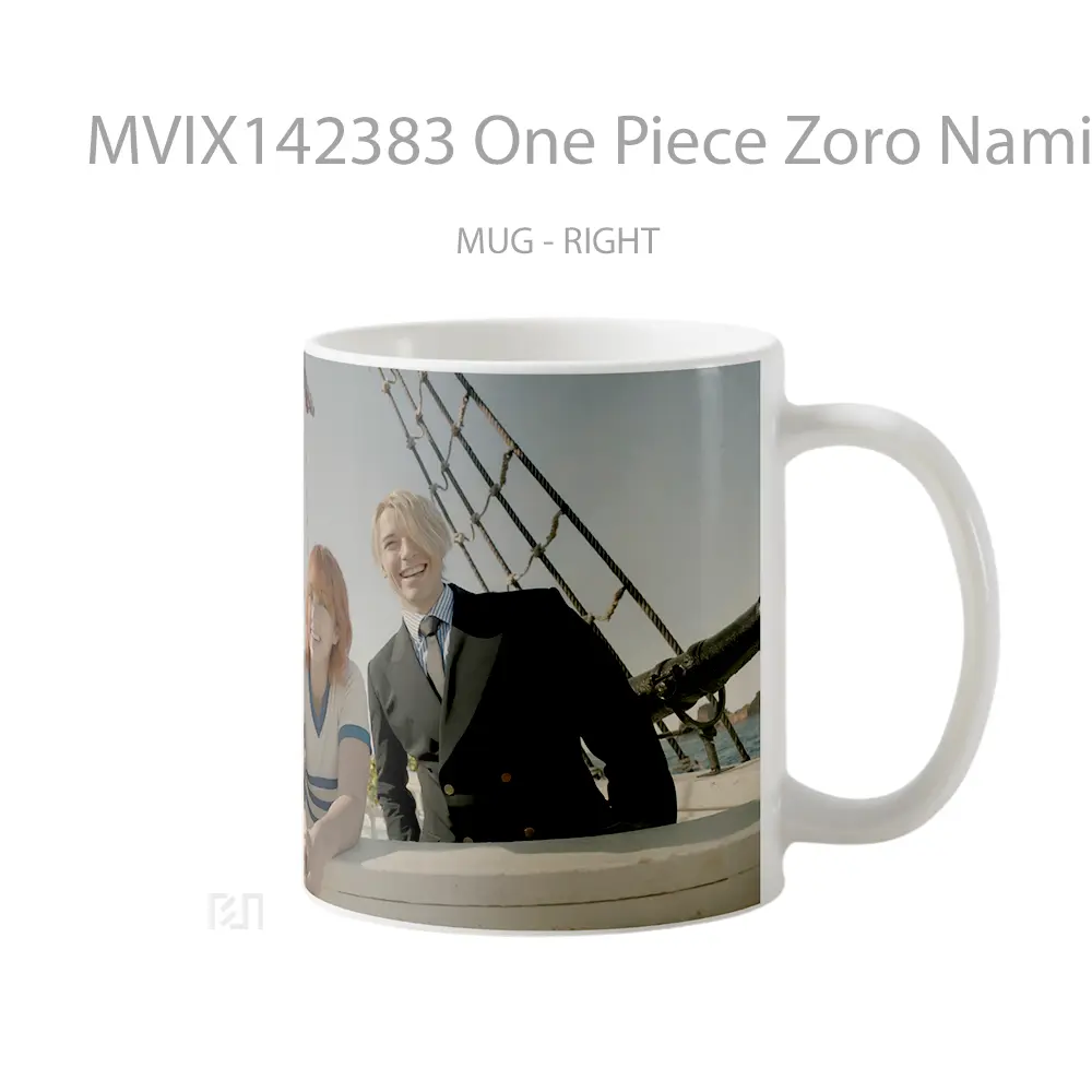Mug One Piece Zoro Nami Sanji Netflix Cangkir Anime - All-side / Desain