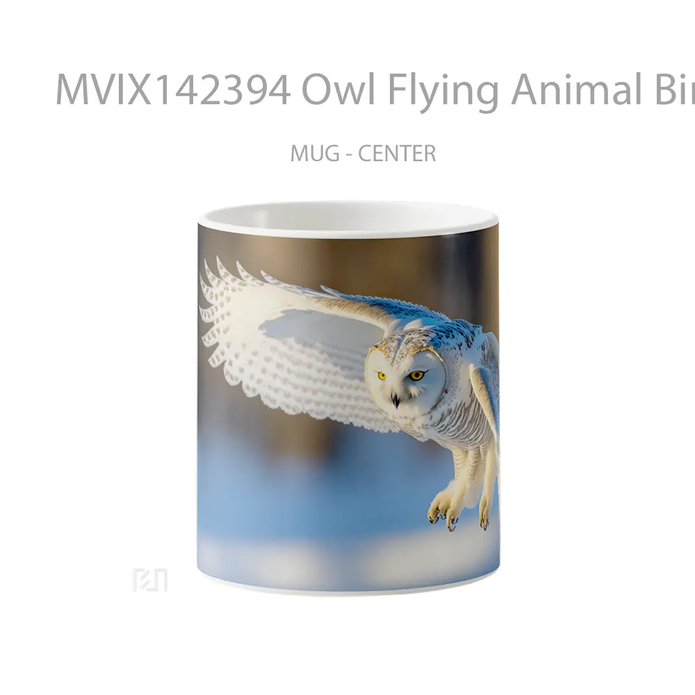 Mug Owl Flying Animal Bird Gelas Hewan Lucu