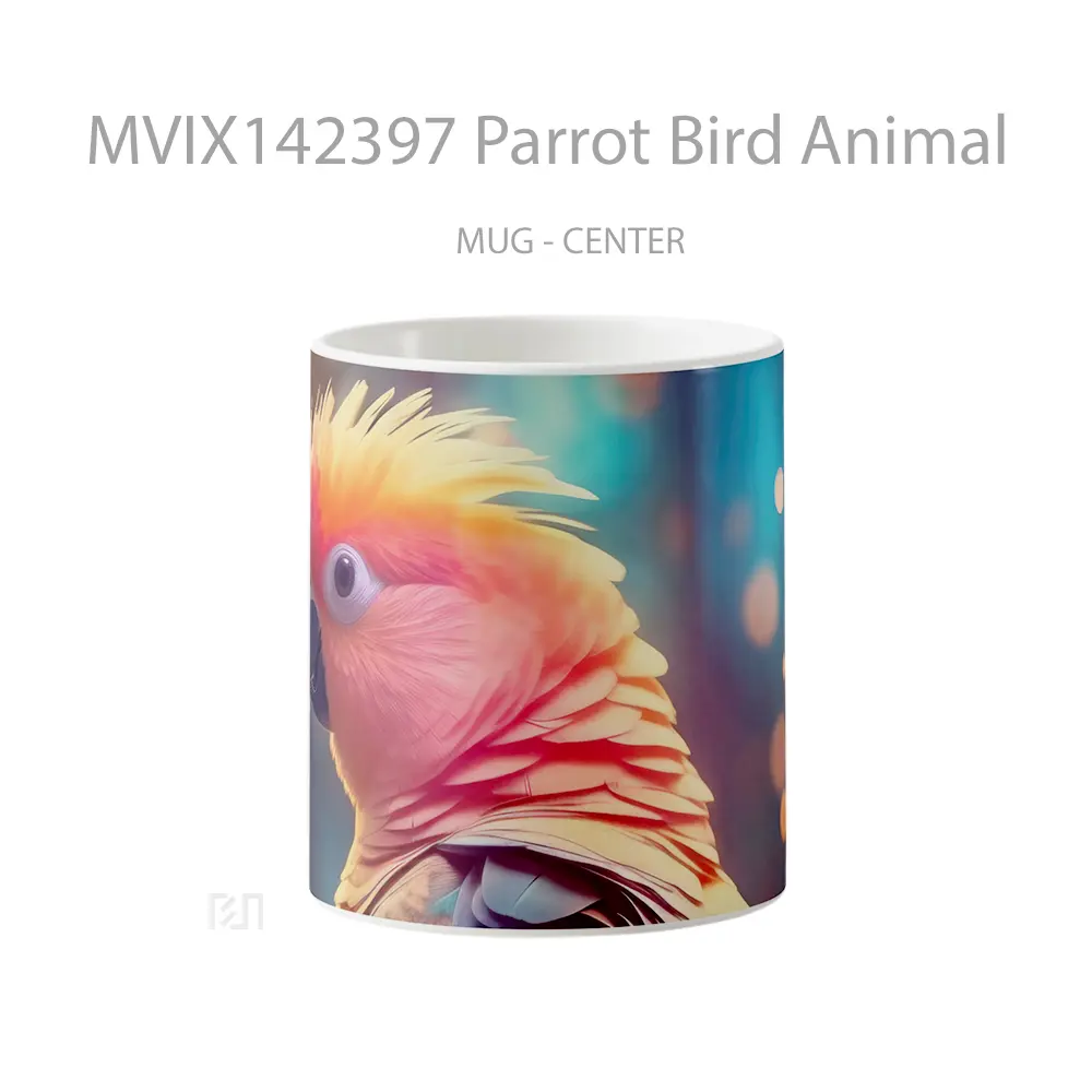 Mug Parrot Bird Animal Gelas Hewan Lucu