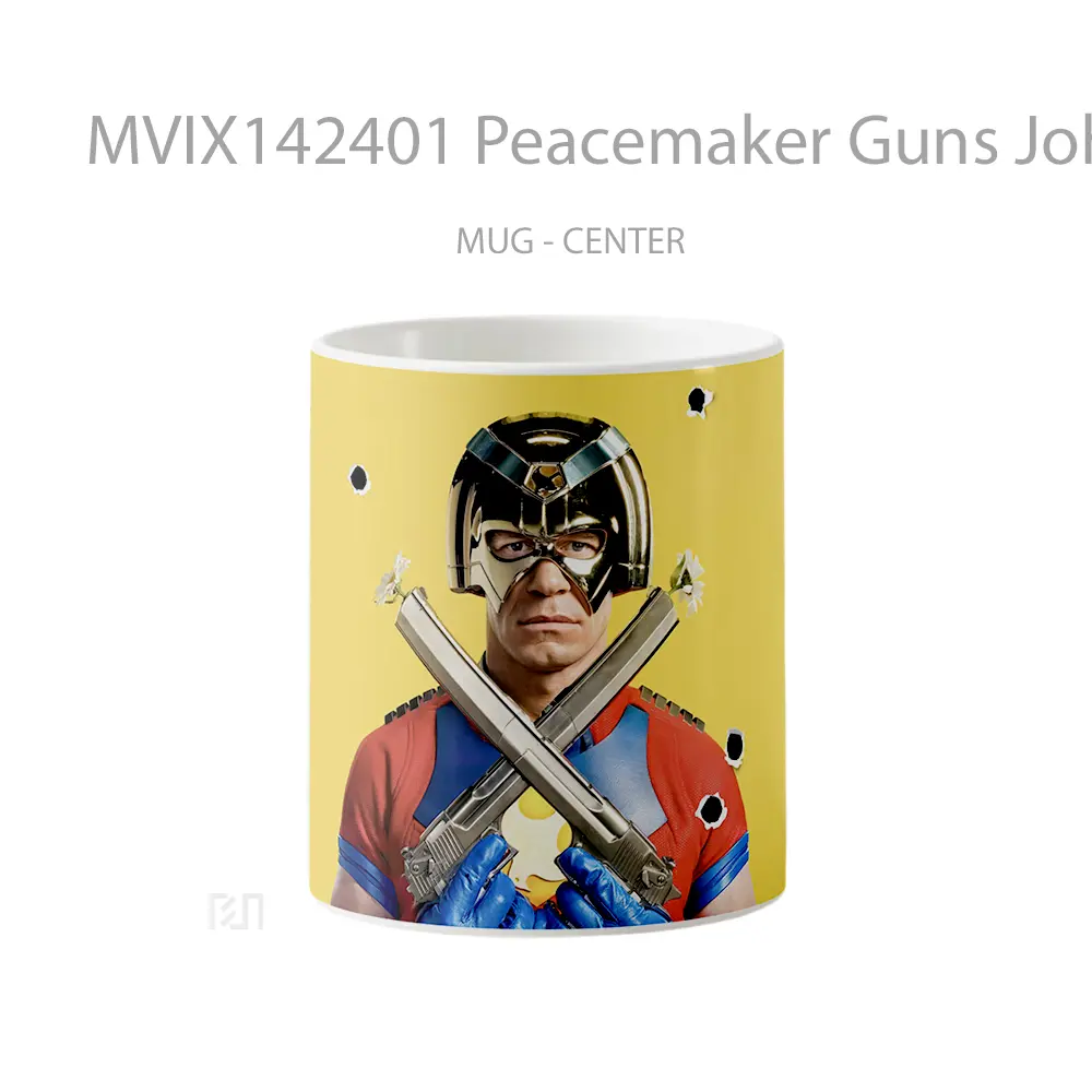 Mug Peacemaker Guns John Cena Gelas Keramik Unik