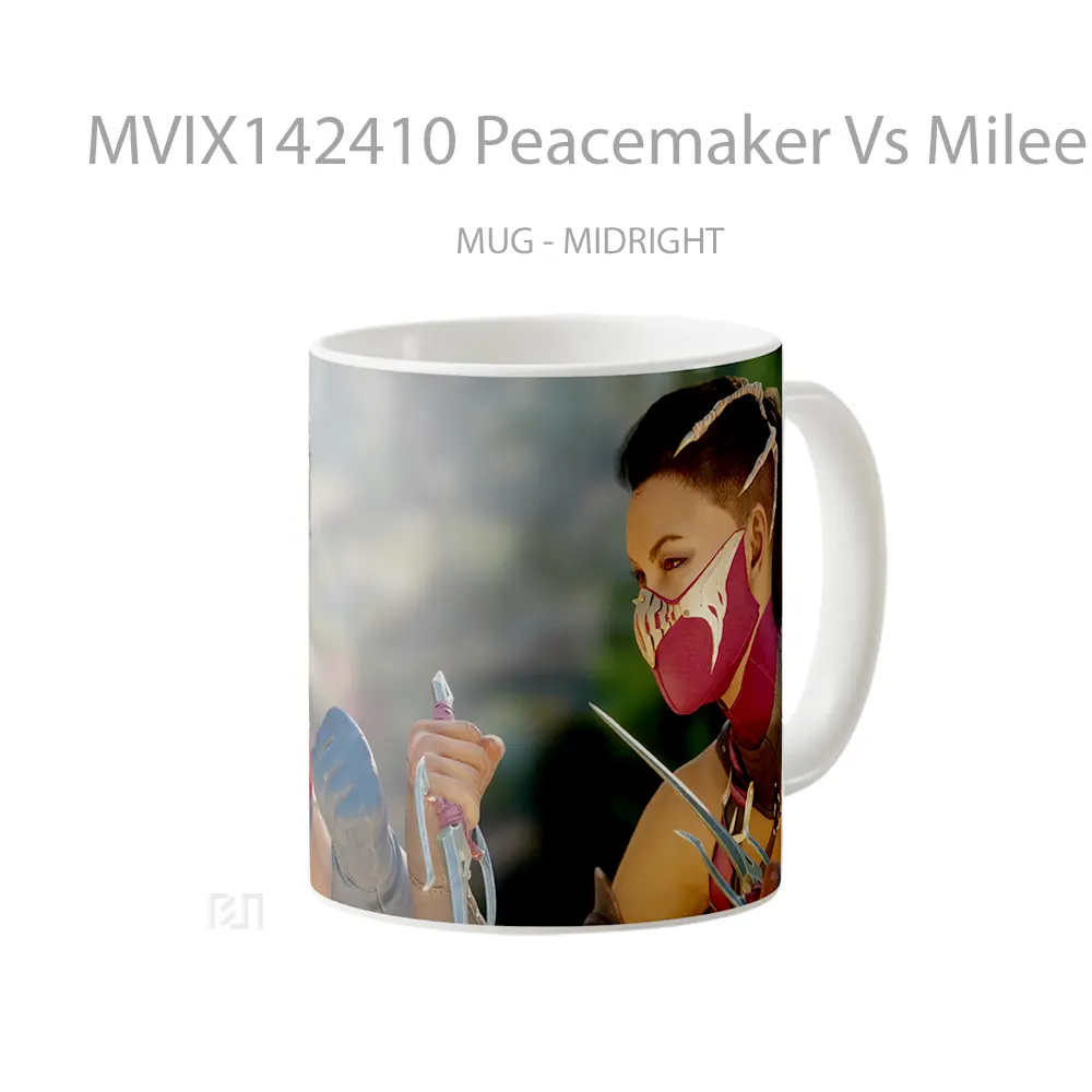 Mug Peacemaker Vs Mileena Kitana Mortal Kombat 1 Gelas Keramik Unik - All-side / Desain