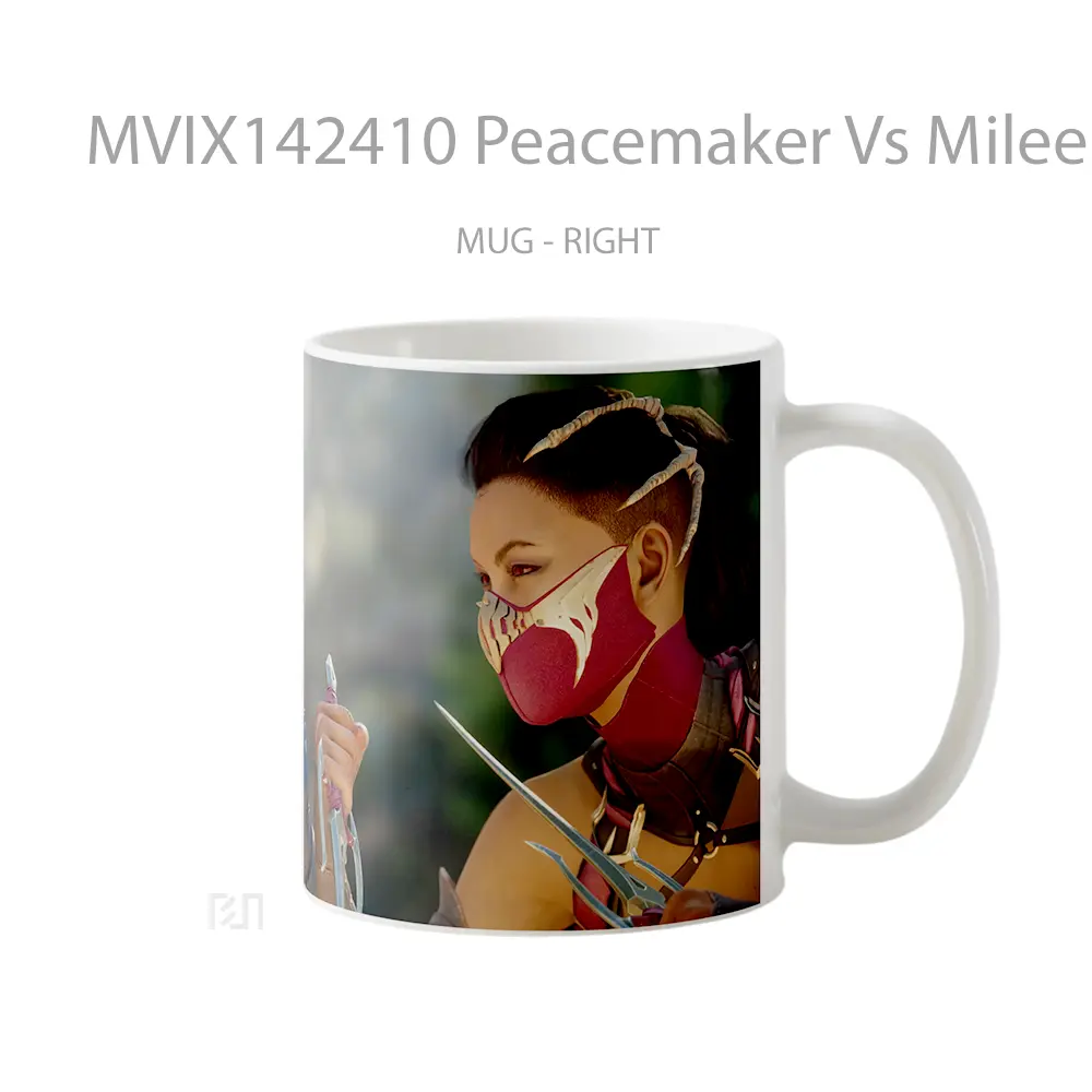 Mug Peacemaker Vs Mileena Kitana Mortal Kombat 1 Gelas Keramik Unik - All-side / Desain