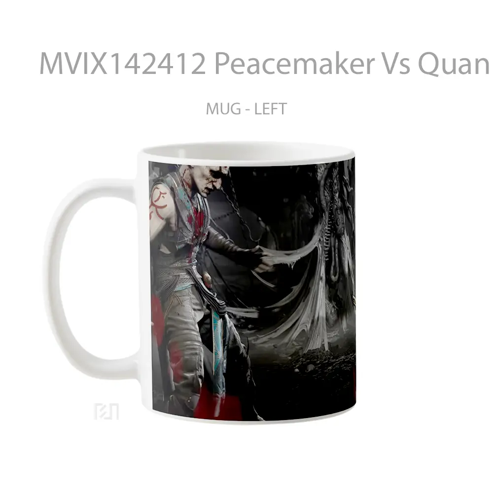 Mug Peacemaker Vs Quan Chi Mortal Kombat 1 Gelas Keramik Unik - All-side / Desain