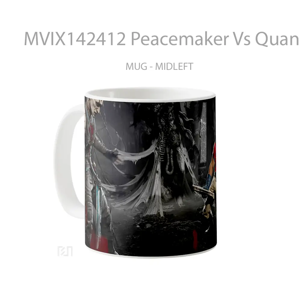Mug Peacemaker Vs Quan Chi Mortal Kombat 1 Gelas Keramik Unik - All-side / Desain