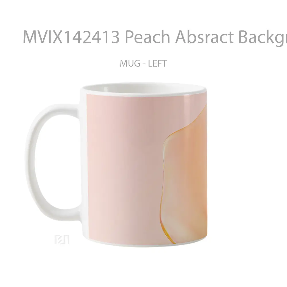 Mug Peach Absract Background Huawei Mate Gelas Keramik Unik - All-side / Desain