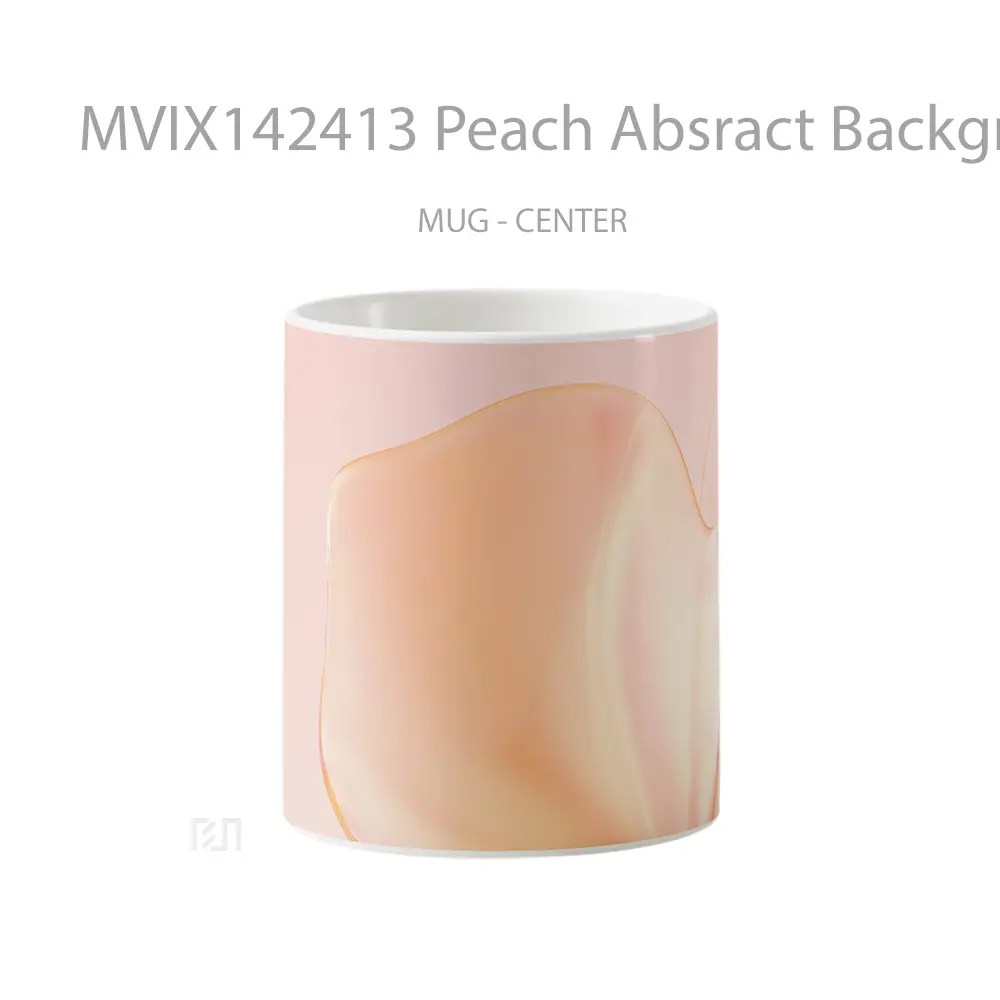 Mug Peach Absract Background Huawei Mate Gelas Keramik Unik