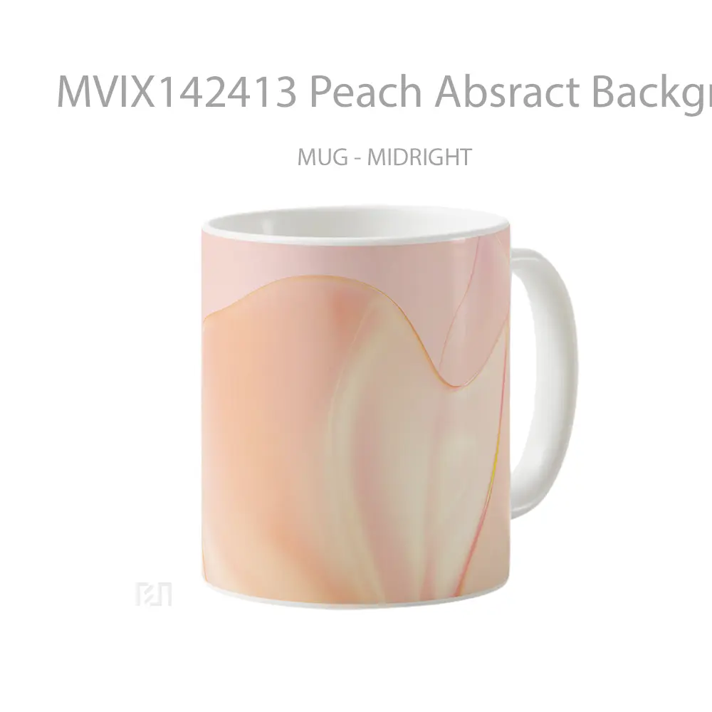 Mug Peach Absract Background Huawei Mate Gelas Keramik Unik - All-side / Desain