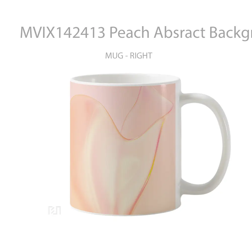 Mug Peach Absract Background Huawei Mate Gelas Keramik Unik - All-side / Desain