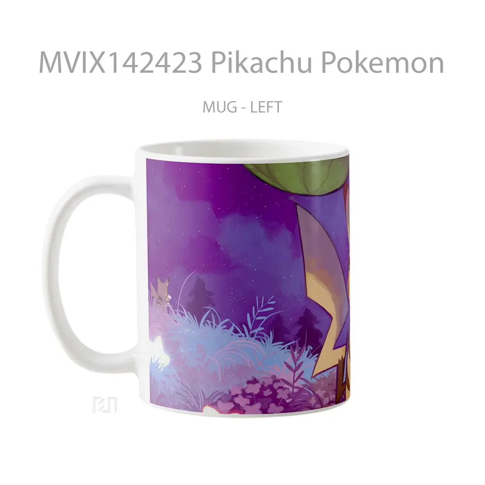 Mug Pikachu Pokemon Gelas Keramik Unik - All-side / Desain