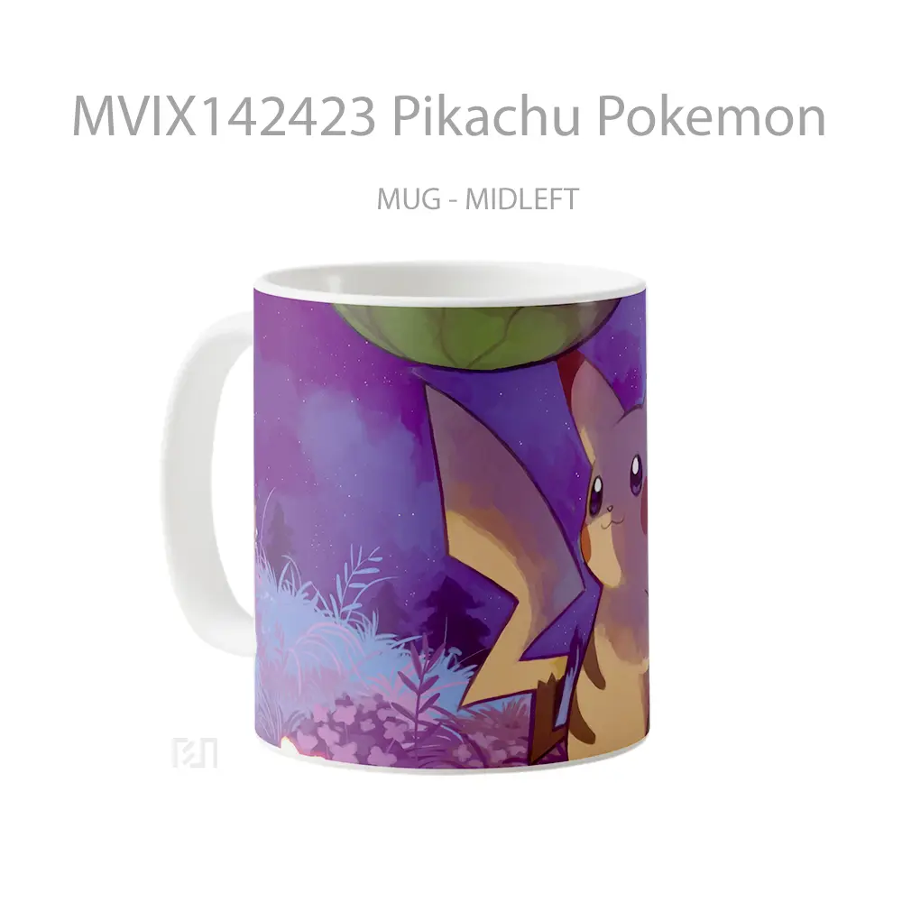 Mug Pikachu Pokemon Gelas Keramik Unik - All-side / Desain