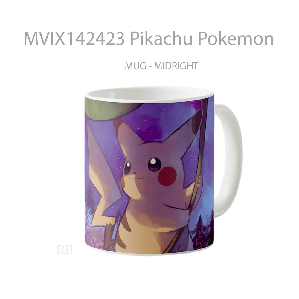 Mug Pikachu Pokemon Gelas Keramik Unik - All-side / Desain