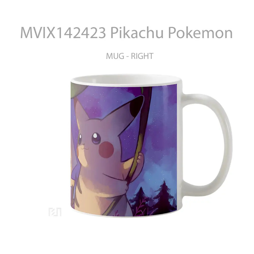 Mug Pikachu Pokemon Gelas Keramik Unik - All-side / Desain