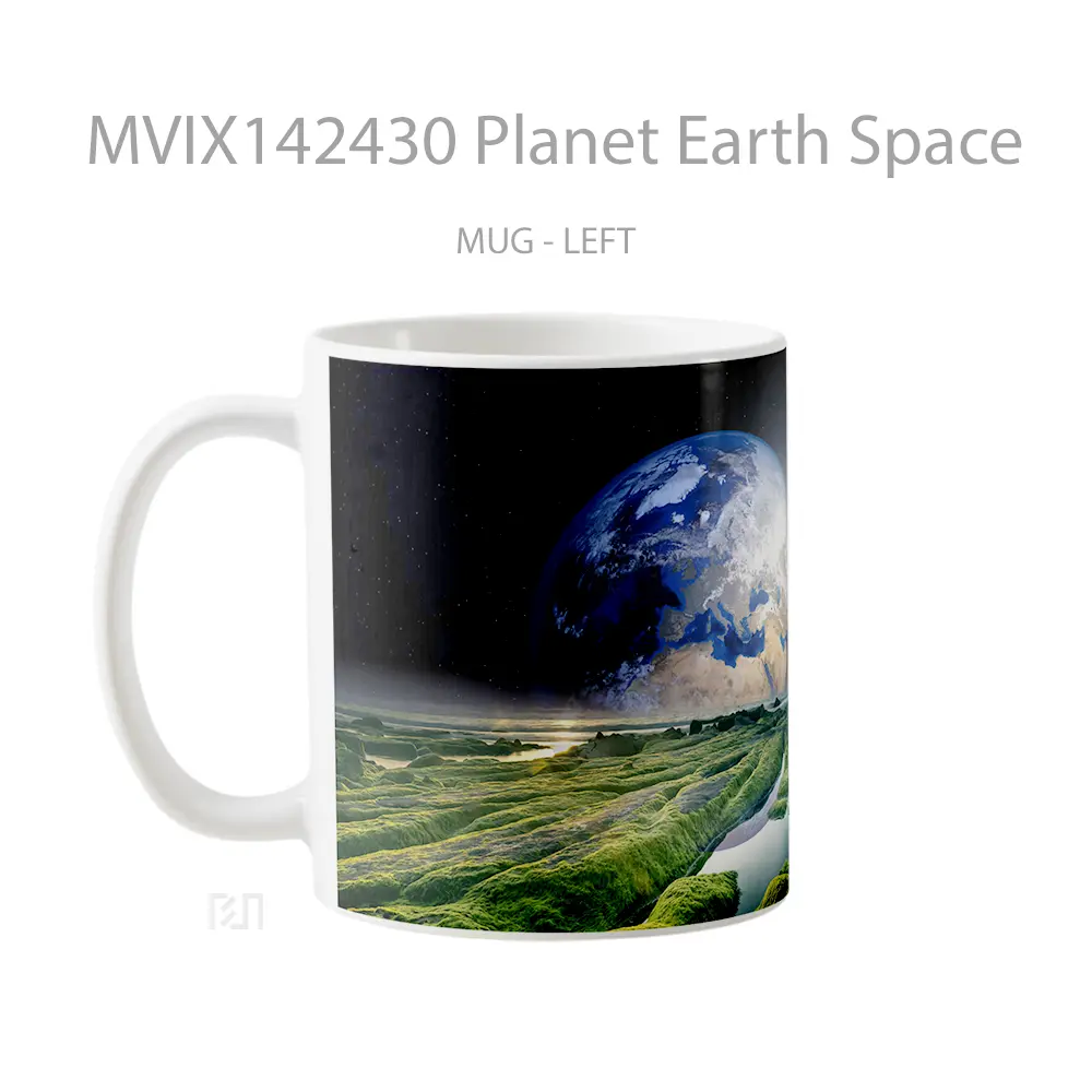 Mug Planet Earth Space Gelas Keramik Unik - All-side / Desain