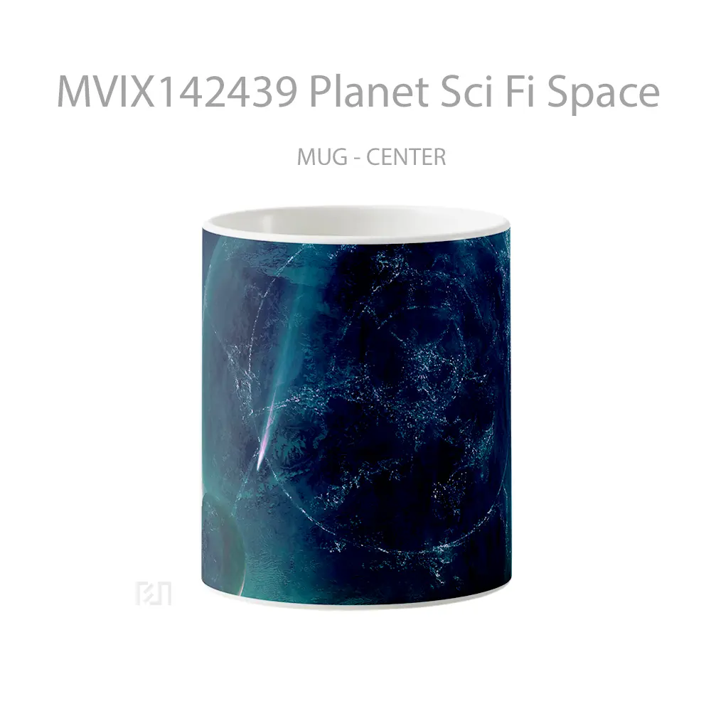 Mug Planet Sci Fi Space Gelas Keramik Unik