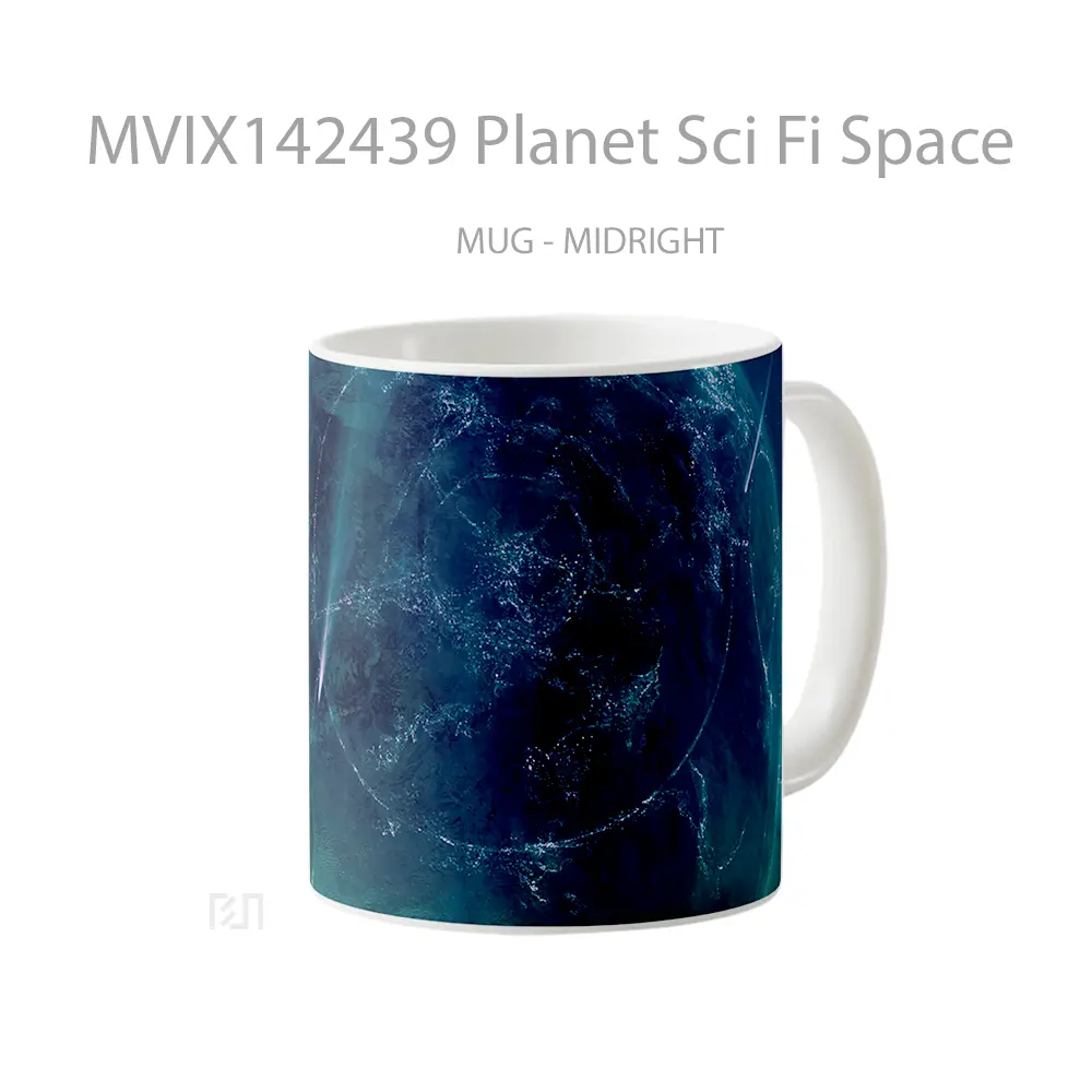Mug Planet Sci Fi Space Gelas Keramik Unik - All-side / Desain