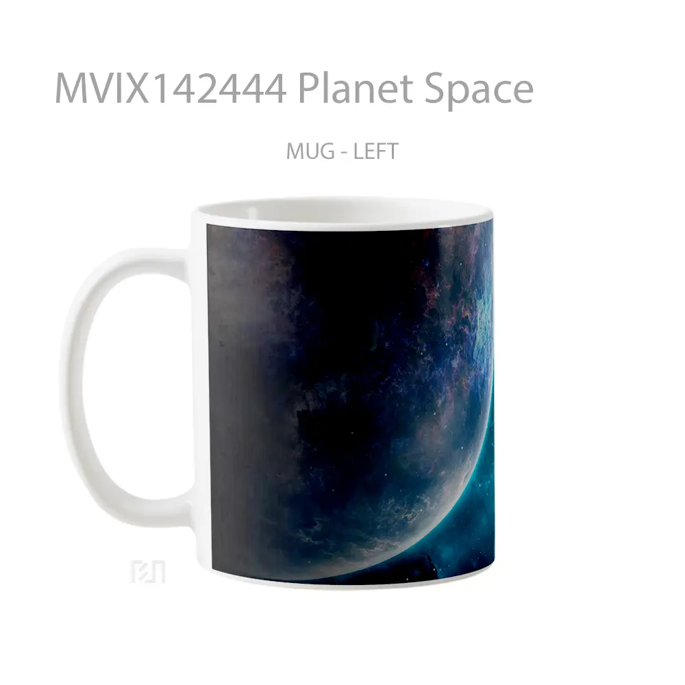 Mug Planet Space Gelas Keramik Unik - All-side / Desain