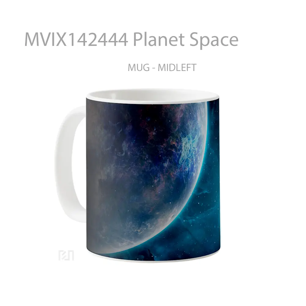 Mug Planet Space Gelas Keramik Unik - All-side / Desain