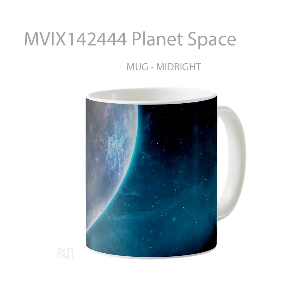 Mug Planet Space Gelas Keramik Unik - All-side / Desain