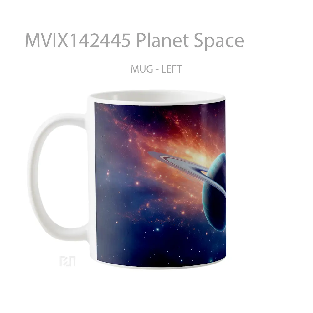 Mug Planet Space Gelas Keramik Unik - All-side / Desain