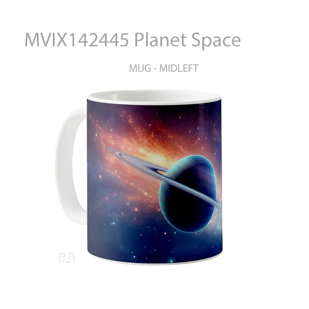 Mug Planet Space Gelas Keramik Unik - All-side / Desain