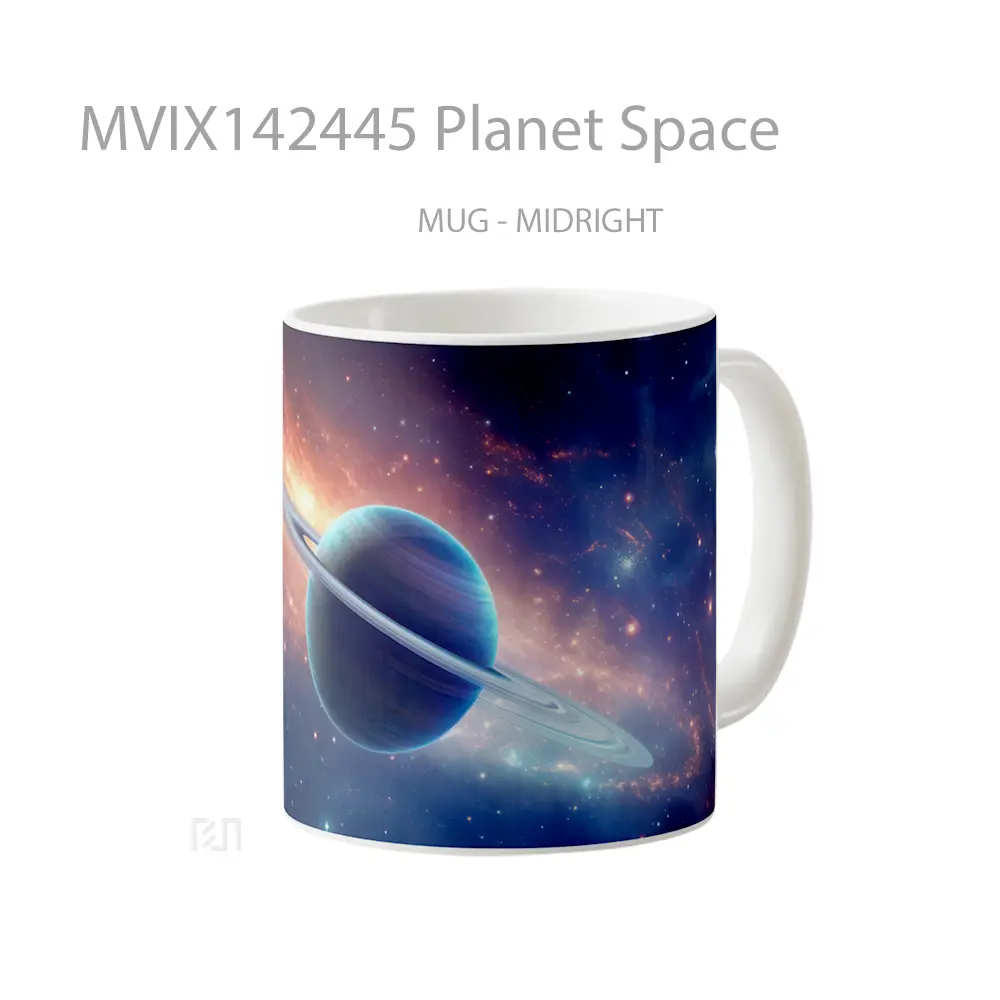 Mug Planet Space Gelas Keramik Unik - All-side / Desain