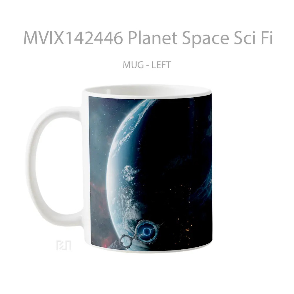Mug Planet Space Sci Fi Gelas Keramik Unik - All-side / Desain