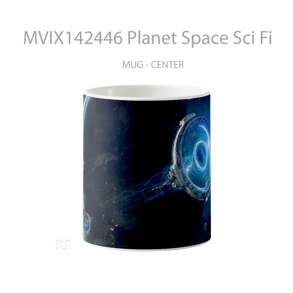 Mug Planet Space Sci Fi Gelas Keramik Unik