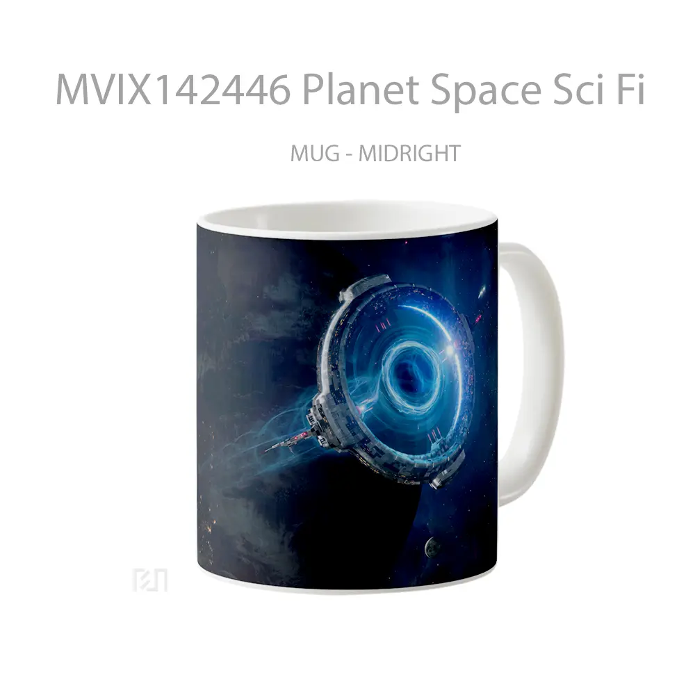 Mug Planet Space Sci Fi Gelas Keramik Unik - All-side / Desain