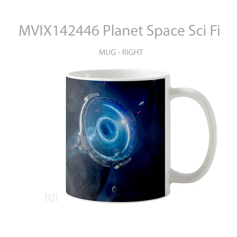 Mug Planet Space Sci Fi Gelas Keramik Unik - All-side / Desain