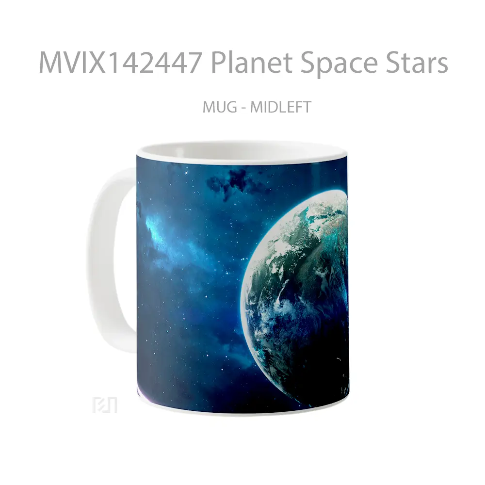Mug Planet Space Stars Gelas Keramik Unik - All-side / Desain