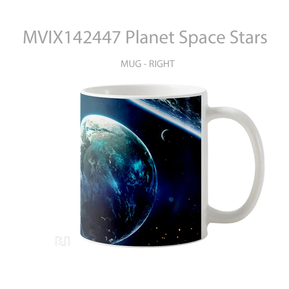 Mug Planet Space Stars Gelas Keramik Unik - All-side / Desain