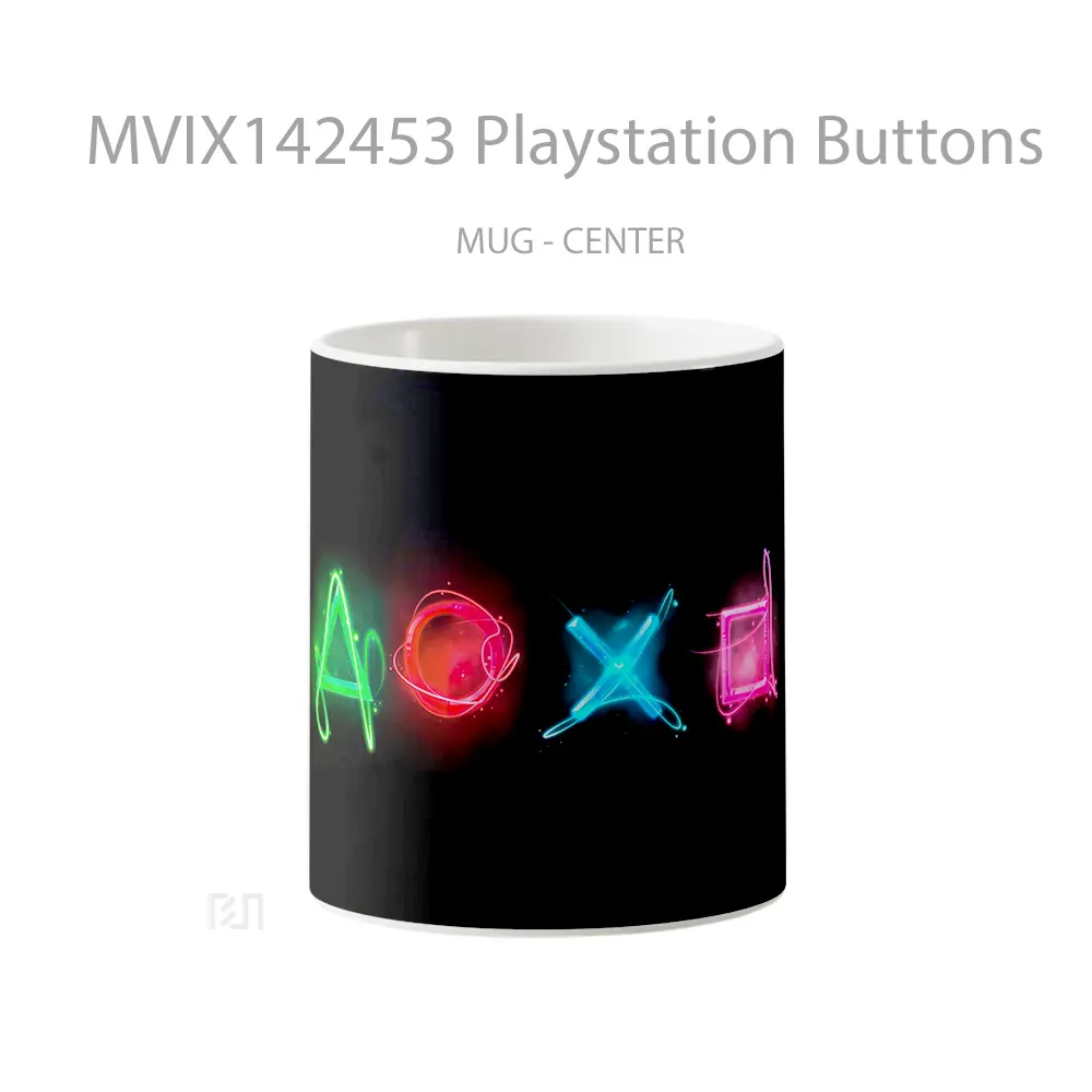 Mug Playstation Buttons Cangkir Gamer