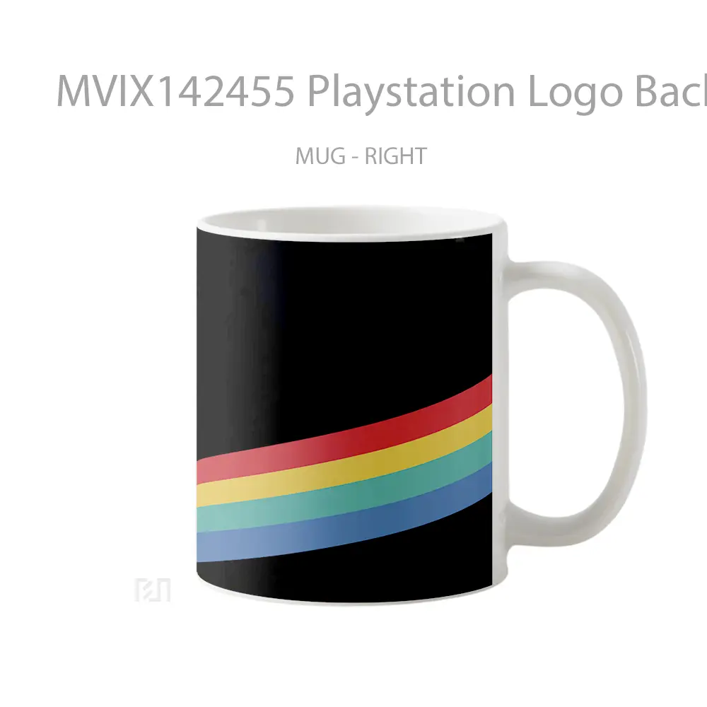 Mug Playstation Logo Background Cangkir Gamer - All-side / Desain