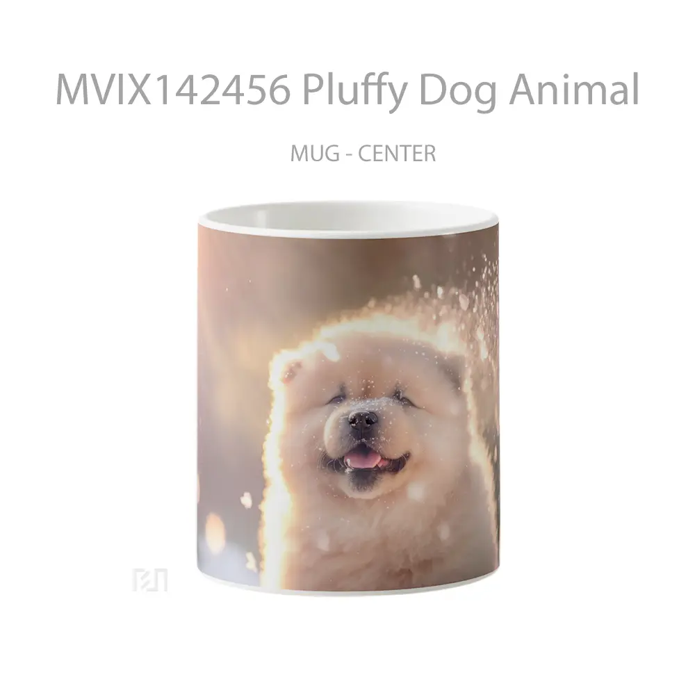 Mug Pluffy Dog Animal Gelas Hewan Lucu