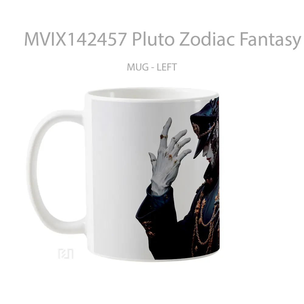 Mug Pluto Zodiac Fantasy Gelas Keramik Unik - All-side / Desain