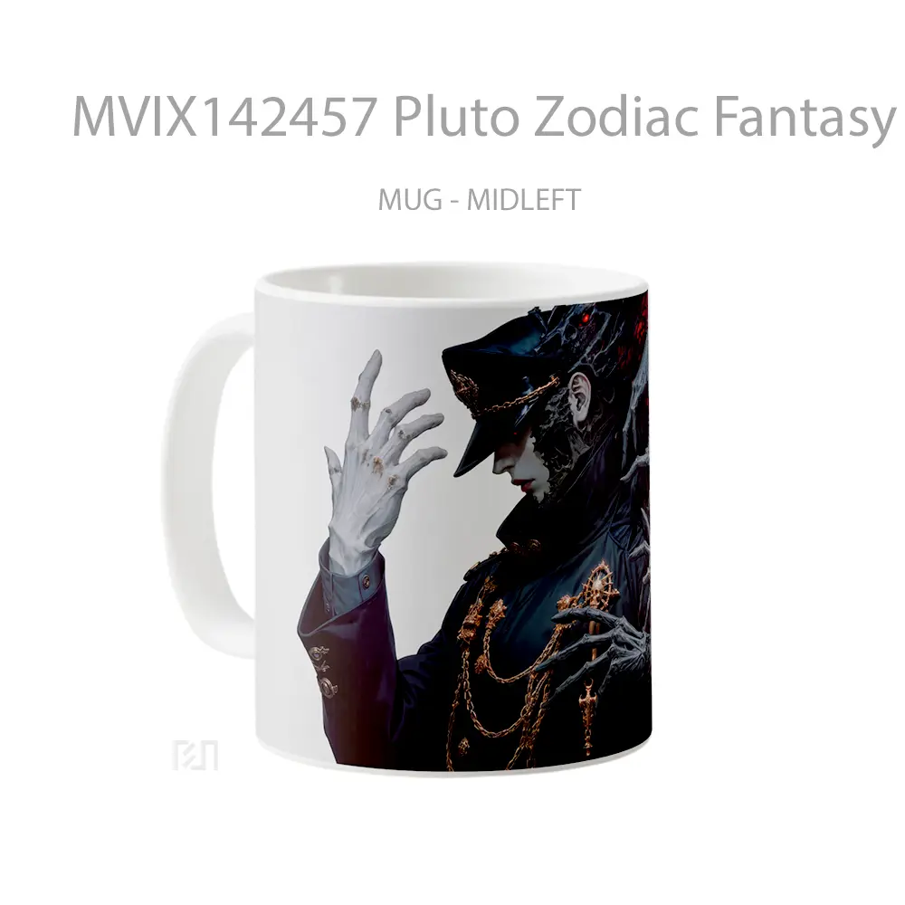 Mug Pluto Zodiac Fantasy Gelas Keramik Unik - All-side / Desain