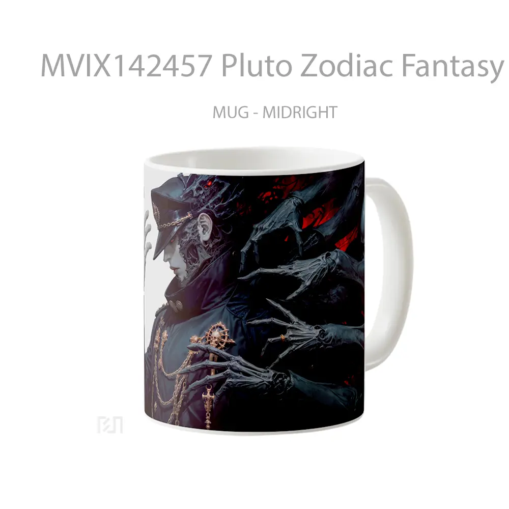 Mug Pluto Zodiac Fantasy Gelas Keramik Unik - All-side / Desain
