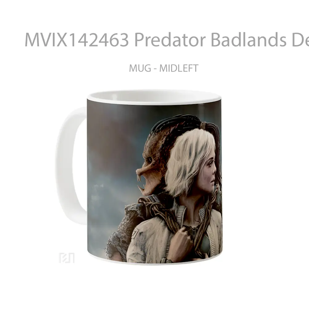 Mug Predator Badlands Dek Thia Elle Fanning Poster Gelas Keramik Unik - All-side / Desain